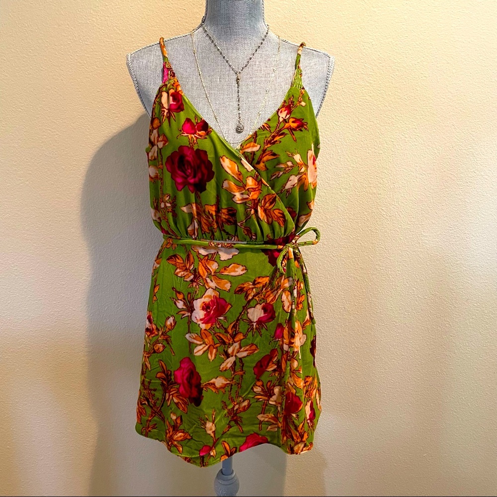 NWT Urban Outfitters Velvet Floral Dress